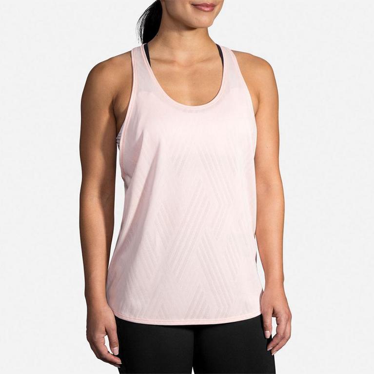 Brooks Array Women's Running Tank Top - Pink (09625-CXIA)
